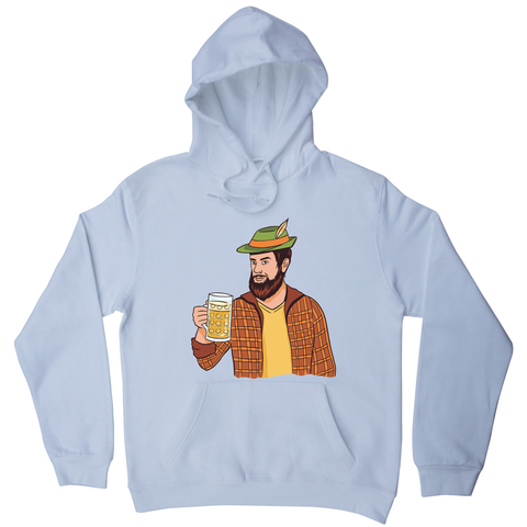 Hipster man with beer hoodie - Graphic Gear