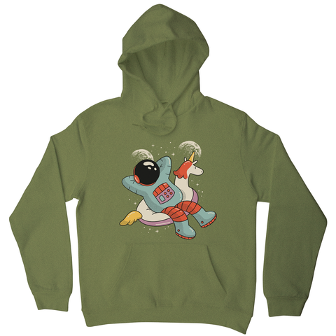 Chilling austronaut unicorn hoodie - Graphic Gear