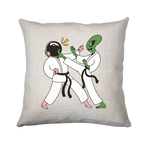 Space karate funny cushion cover pillowcase linen home decor - Graphic Gear