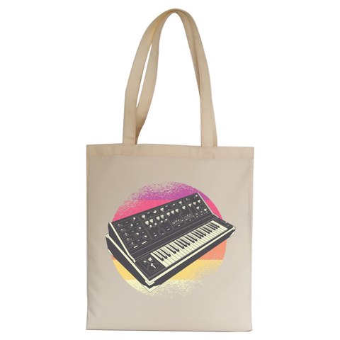 Synthesizer Retro tote bag canvas shopping - Graphic Gear