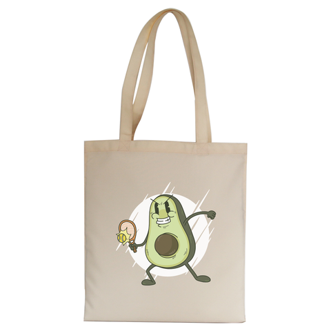 Avocado tennis tote bag canvas shopping - Graphic Gear