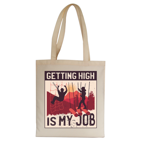 Getting High tote bag canvas shopping - Graphic Gear