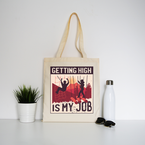 Getting High tote bag canvas shopping - Graphic Gear