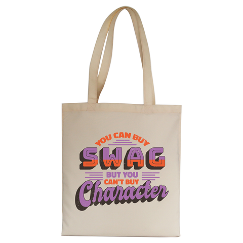 Swag character tote bag canvas shopping - Graphic Gear