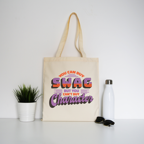 Swag character tote bag canvas shopping - Graphic Gear