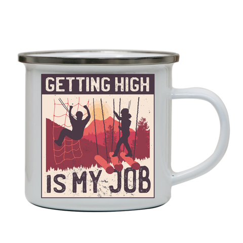 Getting High enamel camping mug outdoor cup colors - Graphic Gear