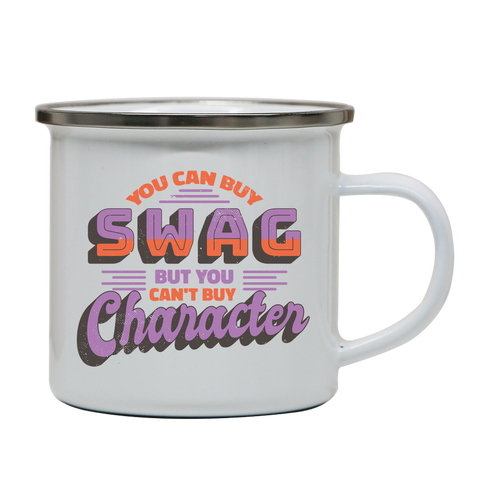 Swag character enamel camping mug outdoor cup colors - Graphic Gear