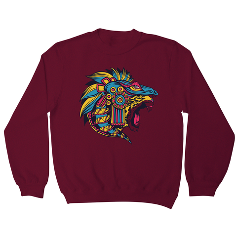 Huichol jaguar sweatshirt - Graphic Gear
