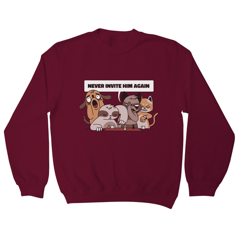 Animals playing with sloth funny sweatshirt - Graphic Gear