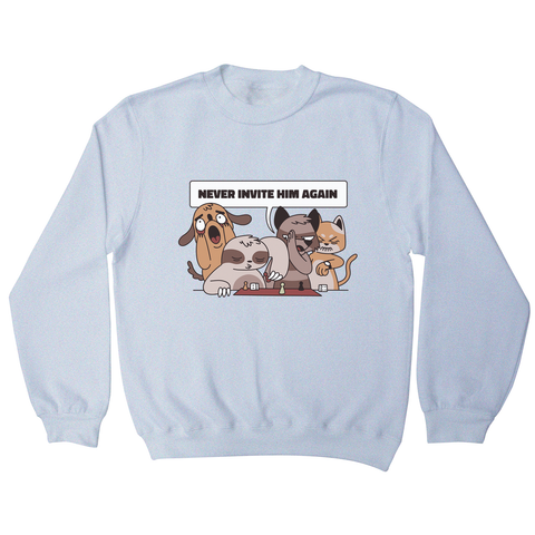 Animals playing with sloth funny sweatshirt - Graphic Gear