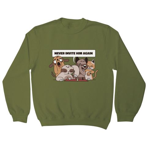 Animals playing with sloth funny sweatshirt - Graphic Gear