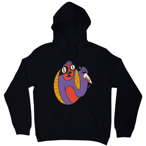 Sloth with knife hoodie - Graphic Gear