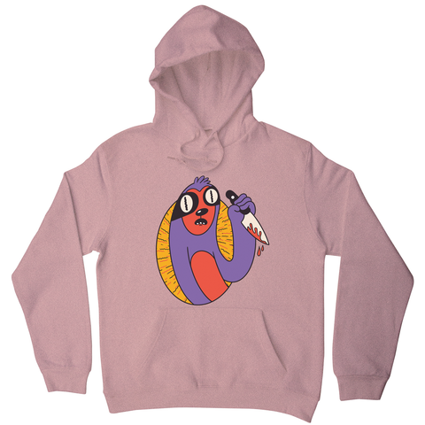 Sloth with knife hoodie - Graphic Gear