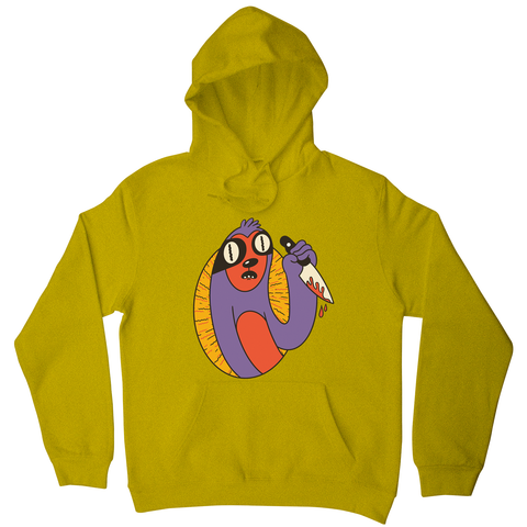 Sloth with knife hoodie - Graphic Gear