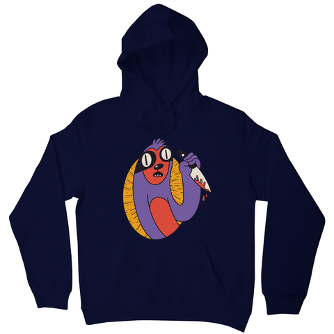 Sloth with knife hoodie - Graphic Gear