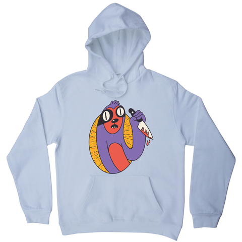 Sloth with knife hoodie - Graphic Gear