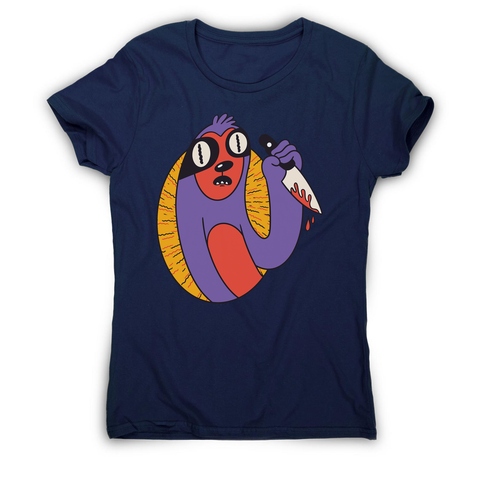 Sloth with knife women's t-shirt - Graphic Gear