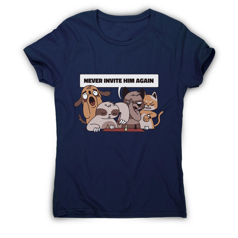 Animals playing with sloth funny women's t-shirt - Graphic Gear