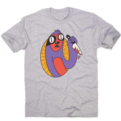 Sloth with knife men's t-shirt - Graphic Gear