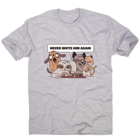 Animals playing with sloth funny men's t-shirt - Graphic Gear