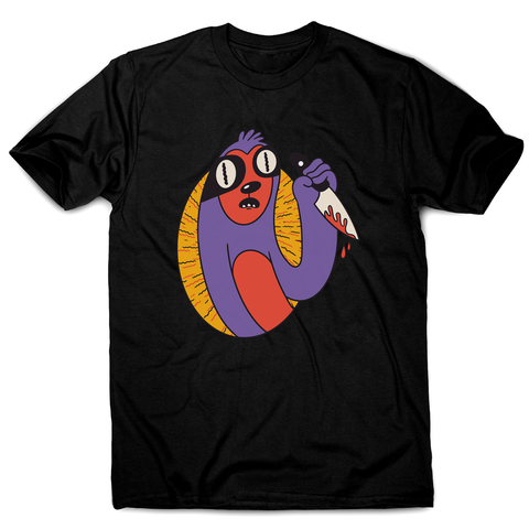 Sloth with knife men's t-shirt - Graphic Gear