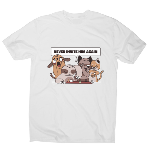 Animals playing with sloth funny men's t-shirt - Graphic Gear