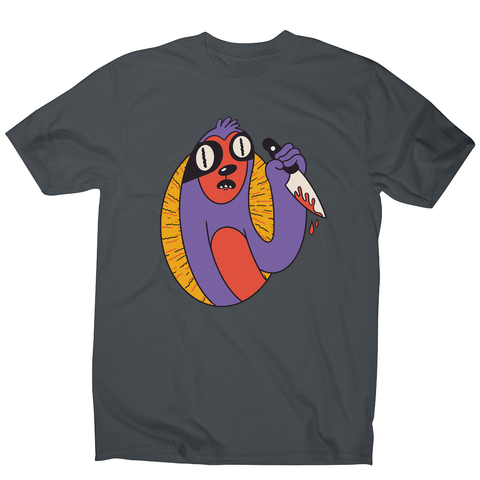 Sloth with knife men's t-shirt - Graphic Gear