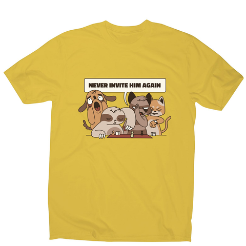 Animals playing with sloth funny men's t-shirt - Graphic Gear