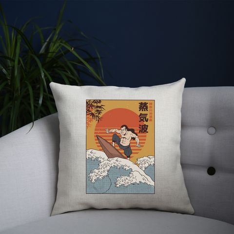 Samurai Surfing cushion cover pillowcase linen home decor - Graphic Gear