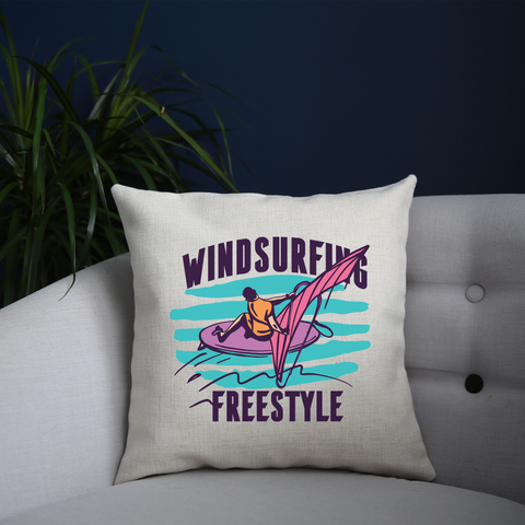 Windsurfing freestyle cushion cover pillowcase linen home decor - Graphic Gear