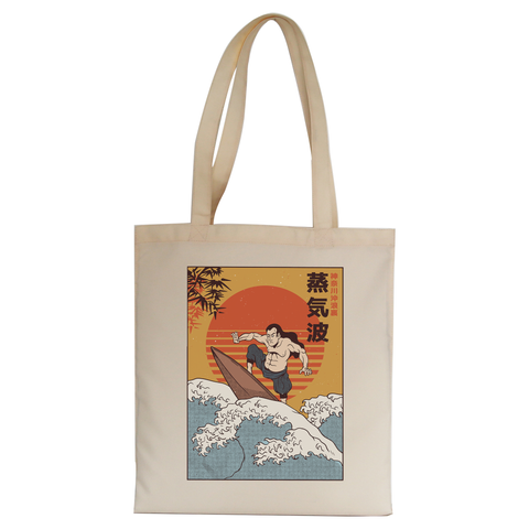 Samurai Surfing tote bag canvas shopping - Graphic Gear