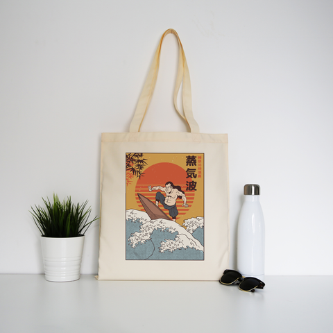 Samurai Surfing tote bag canvas shopping - Graphic Gear