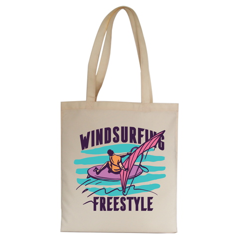 Windsurfing freestyle tote bag canvas shopping - Graphic Gear
