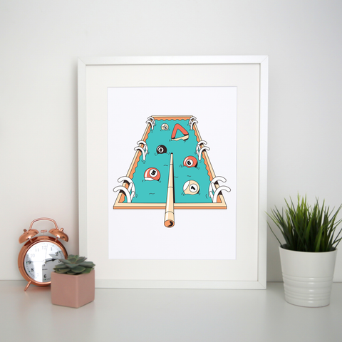 Pool pun game print poster wall art decor - Graphic Gear