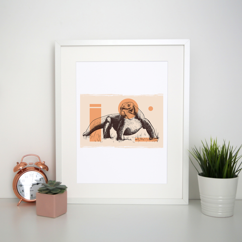 Komodo Dragon print poster wall art decor - Graphic Gear
