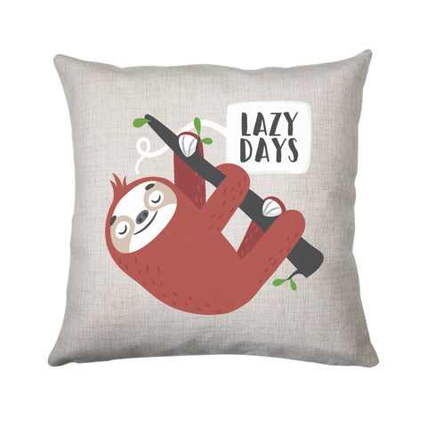 Cute sloth funny illustration cushion cover pillowcase linen home decor - Graphic Gear