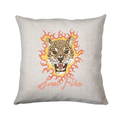Leopard illustration design cushion cover pillowcase linen home decor - Graphic Gear