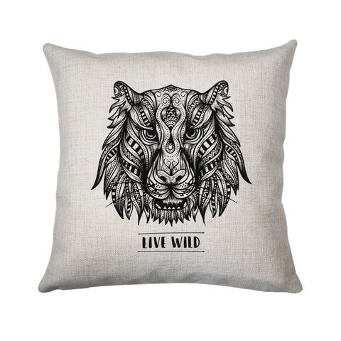 Mandala tiger cushion cover pillowcase linen home decor - Graphic Gear