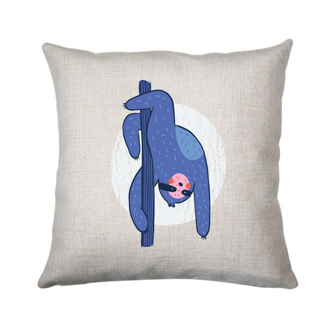 Pole dance sloth funny cushion cover pillowcase linen home decor - Graphic Gear