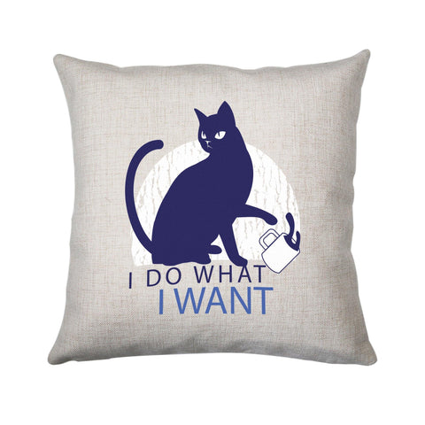 Rebel cat funny cushion cover pillowcase linen home decor - Graphic Gear