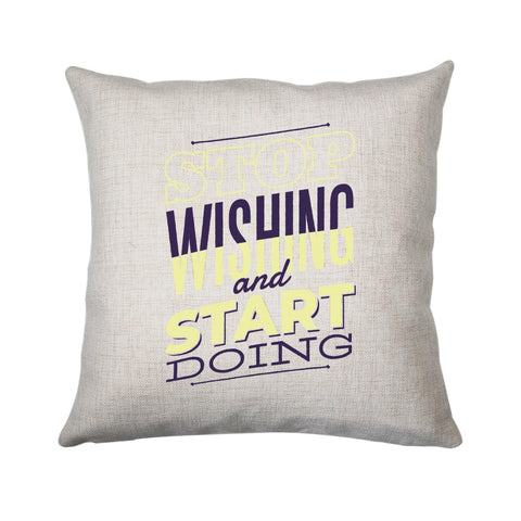 Start doing motivational cushion cover pillowcase linen home decor - Graphic Gear