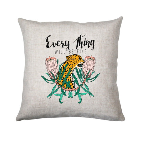 Will be fine illustration design cushion cover pillowcase linen home decor - Graphic Gear