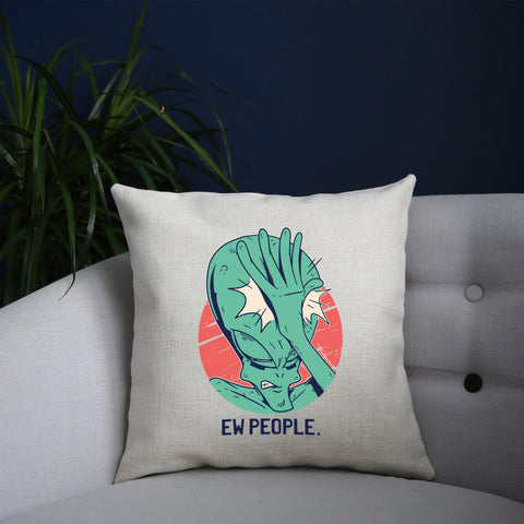 Alien facepalm funny cushion cover pillowcase linen home decor - Graphic Gear