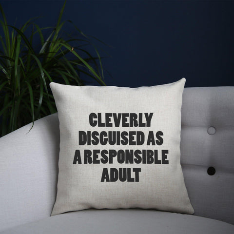 Cleverly disguised funny cushion cover pillowcase linen home decor - Graphic Gear