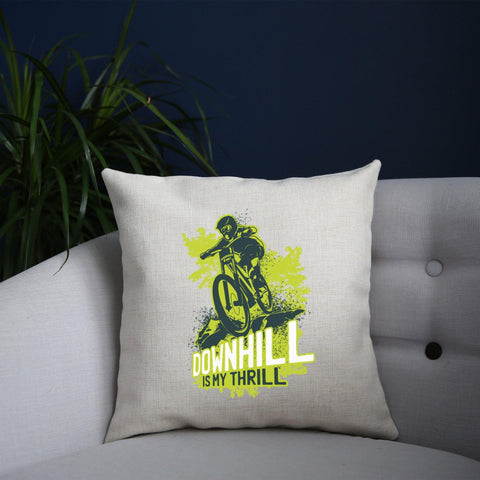 Downhill biking mountain bike cushion cover pillowcase linen home decor - Graphic Gear