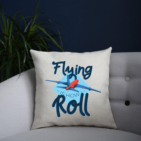 Flying airplane funny cushion cover pillowcase linen home decor - Graphic Gear