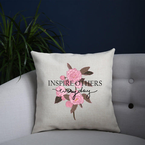 Inspire inspirational motivational graphic design cushion cover pillowcase linen home decor - Graphic Gear