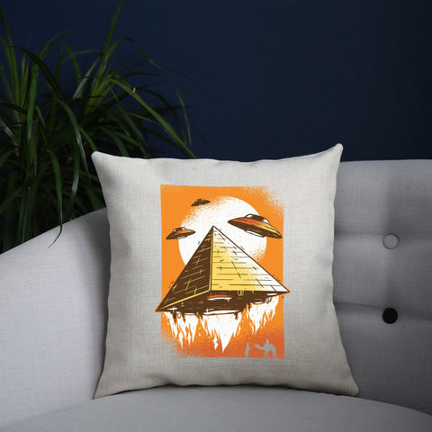 Pyramid ufo funny cushion cover pillowcase linen home decor - Graphic Gear