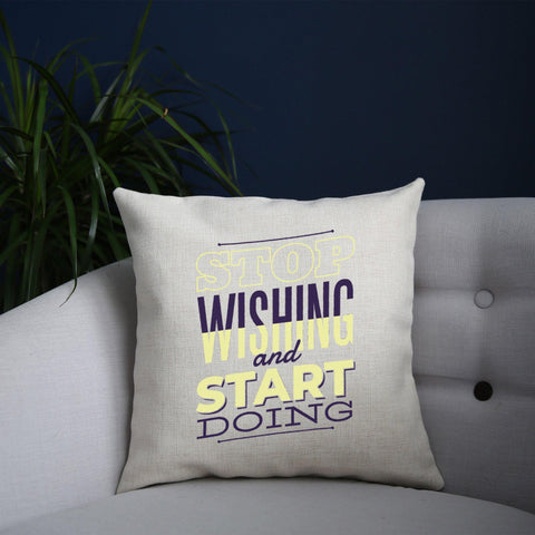 Start doing motivational cushion cover pillowcase linen home decor - Graphic Gear