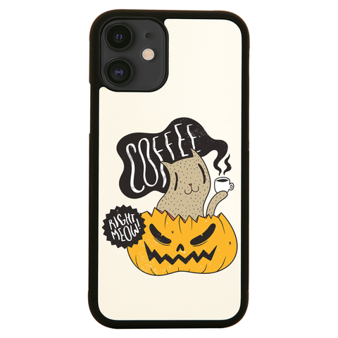 Coffee right meow drinking halloween iPhone case cover 11 11Pro Max XS XR X - Graphic Gear